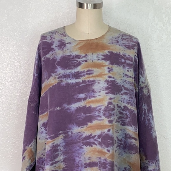 URU URU tie dye boho top M L - Picture 2 of 9